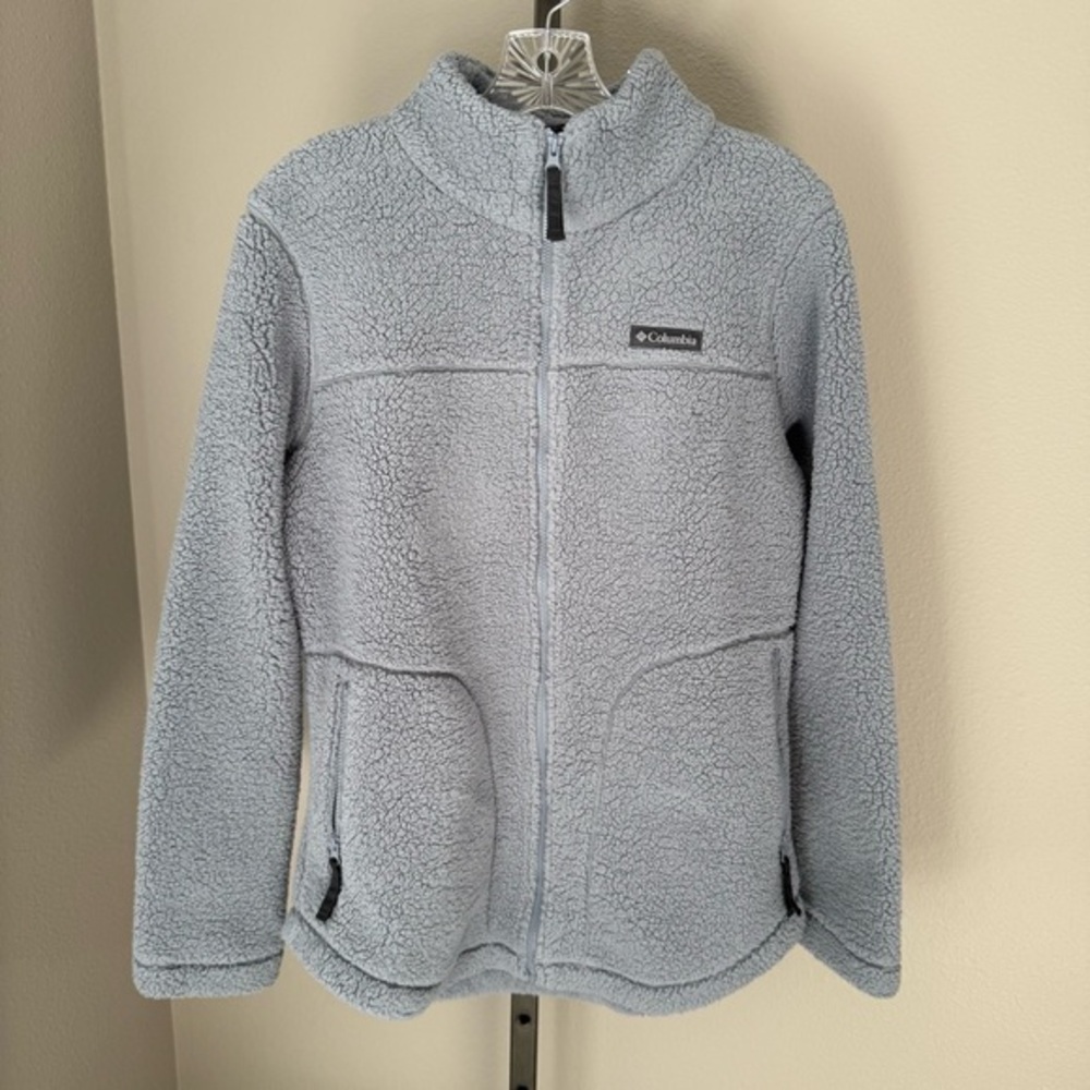 Columbia cozy Sherpa full zip jacket women’s size small